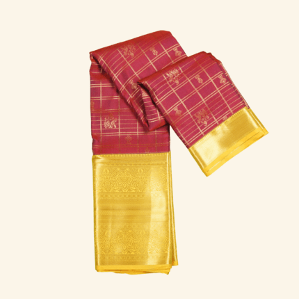 Burnt Orange Vintage Kanchi Pattu Saree