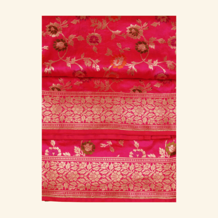 Pink Banarasi Pattu Saree