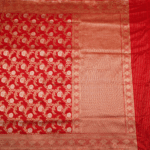 Red Banarasi Pattu Saree - Image 3