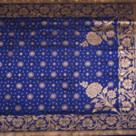 Royal Blue Banarasi Pattu Saree - Image 3