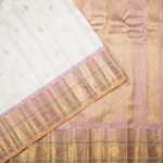 Light Peach Gadwal Pattu Saree - Image 2