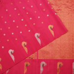 Pink Gadwal Pattu Saree - Image 2