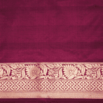 Wine Banarasi Pattu Saree - Image 4