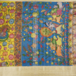 Champa Green Mangalagiri Kalamkari Saree - Image 3