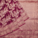 Wine Banarasi Pattu Saree - Image 2