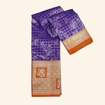 Violet Blue Kanjeevaram Pattu Saree