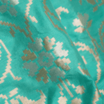 Sea Blue Banarasi Pattu Saree - Image 5