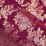 Wine Banarasi Pattu Saree - Image 5