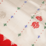 White Pochampally Pattu Saree - Image 5