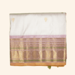 Light Peach Gadwal Pattu Saree