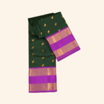 Bottle Green Kanjeevaram Pattu Saree