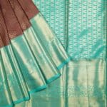 Dark Wine Vintage Kanchi Pattu Saree - Image 2