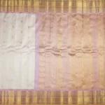 Light Peach Gadwal Pattu Saree - Image 3