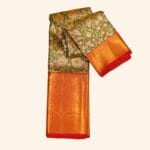 Olive Green Kanjeevaram Pattu Saree