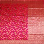 Pink Banarasi Pattu Saree - Image 3