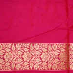 Pink Banarasi Pattu Saree - Image 4