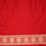 Red Banarasi Pattu Saree - Image 4
