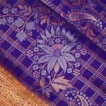 Violet Blue Kanjeevaram Pattu Saree - Image 5