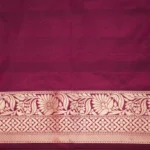 Wine Banarasi Pattu Saree - Image 4