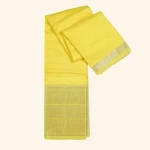 Lemon Yellow Mangalagiri Pattu Saree (1)