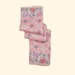 Peach Kaddi Georgette Saree