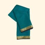 Teal Green Mysore Soft Silk Saree