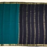 Teal Green Mysore Soft Silk Saree - Image 3