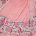 Peach Kaddi Georgette Saree - Image 4