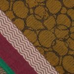 Moss Green South Cotton Saree - Image 5