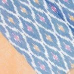 Blue Pochampally Handloom Saree - Image 4