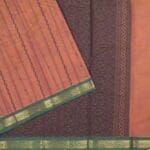Brick Red Kanchi Handloom Saree - Image 2