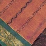 Brick Red Kanchi Handloom Saree - Image 5