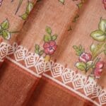 Buff Tussar Silk Saree - Image 5