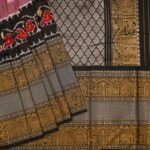 Double Tone Light Purple Pochampally Pattu Saree - Image 2