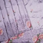 Dusty Lavender Raw Silk Saree - Image 2