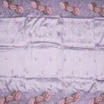 Dusty Lavender Raw Silk Saree - Image 3