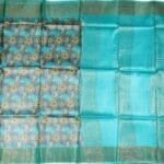 Grey Tussar Silk Saree - Image 3