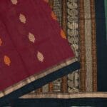 Maroon Coimbatore Handloom Saree - Image 2