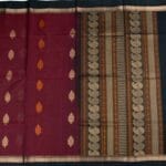 Maroon Coimbatore Handloom Saree - Image 3