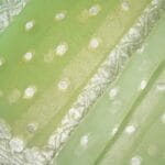 Mint Green Kaddi Georgette Saree - Image 5