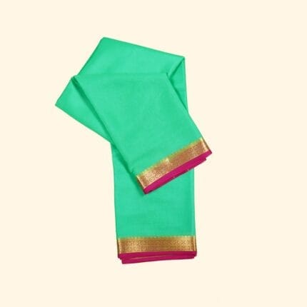 Mint Green Mysore Silk Saree