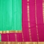 Mint Green Mysore Silk Saree - Image 2