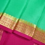 Mint Green Mysore Silk Saree - Image 5