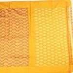 Mustard Pochampally Handloom Saree - Image 3