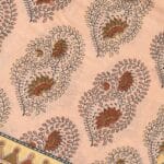 Peach Meena Cotton Saree - Image 5