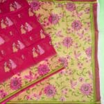 Pink Meena Cotton Saree - Image 2