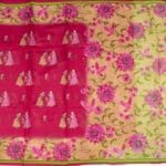 Pink Meena Cotton Saree - Image 3