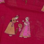 Pink Meena Cotton Saree - Image 5