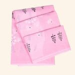 Pink Mulmul Cotton Saree