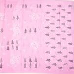 Pink Mulmul Cotton Saree - Image 3